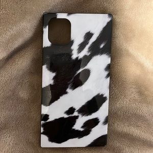 Cow print square iPhone 11 case